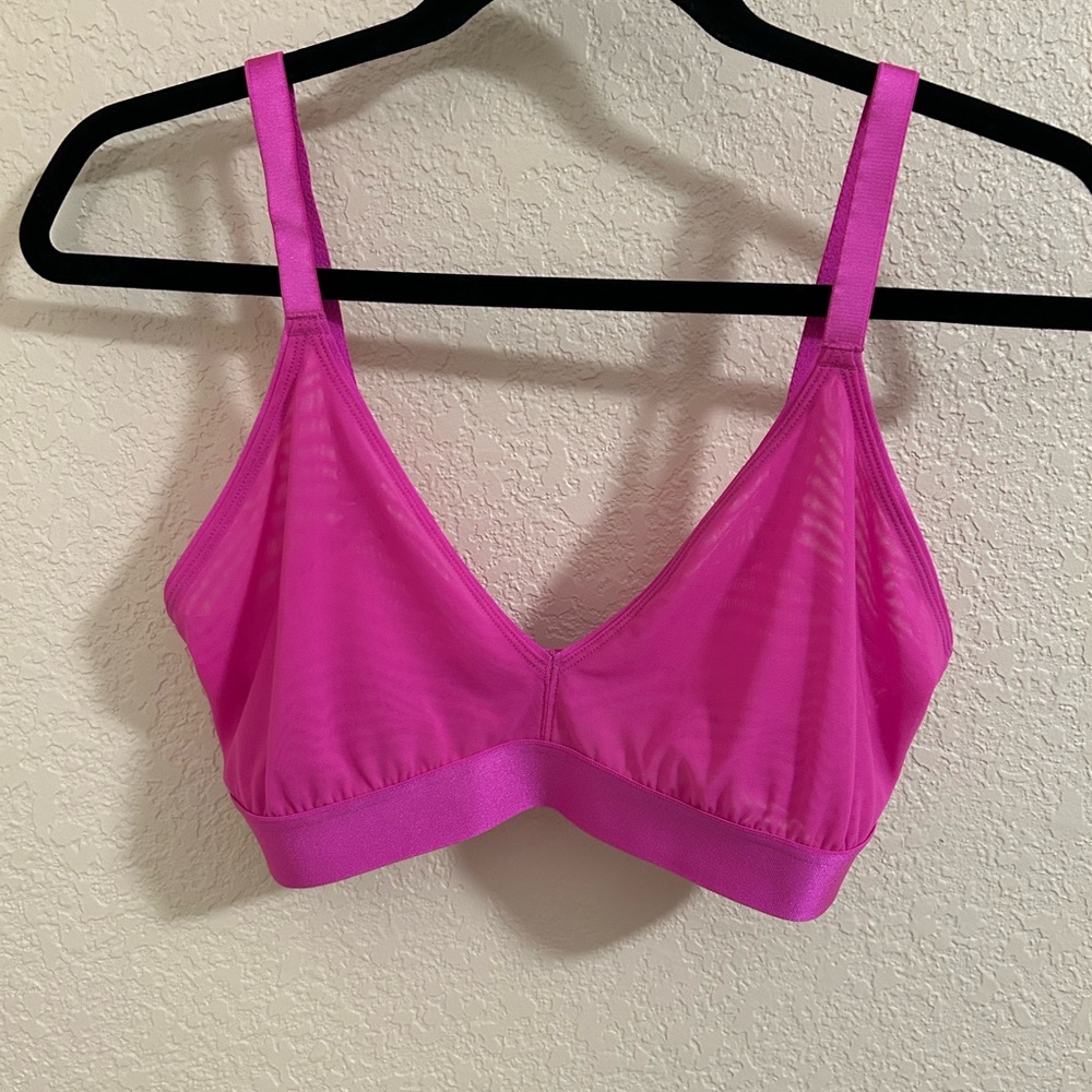Parade Mesh Sheer Hot Pink Bra